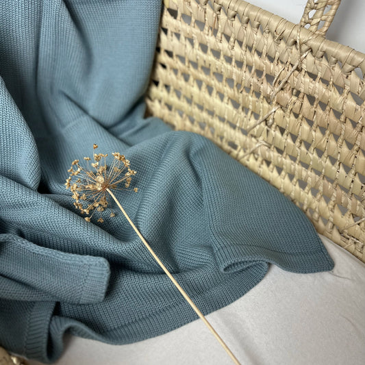 Sample Babydecke Classic Dusty Teal