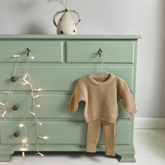Chunky Knit Pullover Sweet Almond