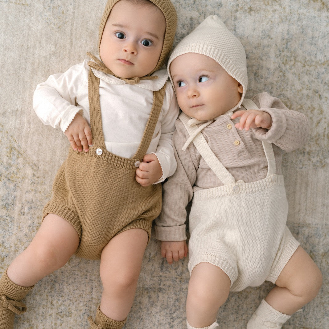 Babystrampler Natural White