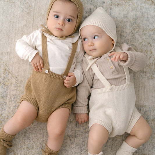 Babystrampler Natural White