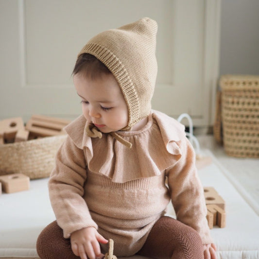 Babymütze_Babyhaube_100% Merinowolle_Geburtsgeschenk_Geschenke zur Geburt